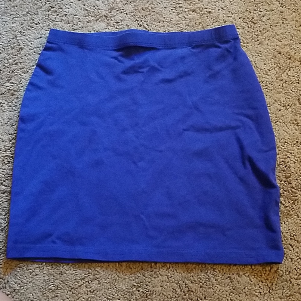 Blue mini skirt